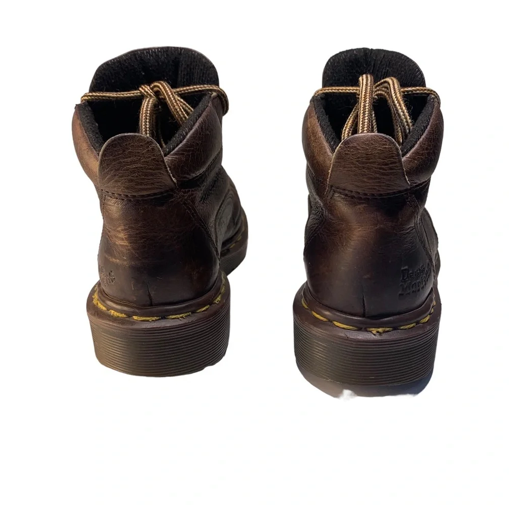 Dr. Martens 8444 Lace-Up High Top Brown Leather Boots Size UK 2 US 3